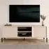Davis TV Stand with 2 Doors and LED - Beige