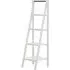 Davoca 4 Tier Ladder Shelving Unit - White, Alder Wood
