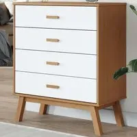 Dawlish 4 Drawer Chest - White, Pine