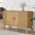 Dawlish Storage Cabinet with 2 Doors - Brown, Pinewood