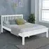 Dayton King Size Bed Frame - White, Pine