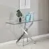 Daytona Console Table - Clear, Chrome