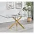 Daytona Large Dining Table - Clear, Tempered Glass