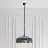 Dearborn 3 Light Small Pendant Ceiling Light - Blue, Glass