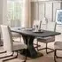 Decatur Glass Large Extendable Dining Table - Charcoal