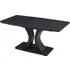 Decatur Glass Small Extendable Dining Table - Charcoal