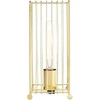 Decoli Metal Table Lamp with Frame - Gold