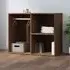 Deion Clothes Storage Unit with Hanging Rod - Brown Oak
