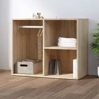 Deion Clothes Storage Unit with Hanging Rod - Sonoma Oak