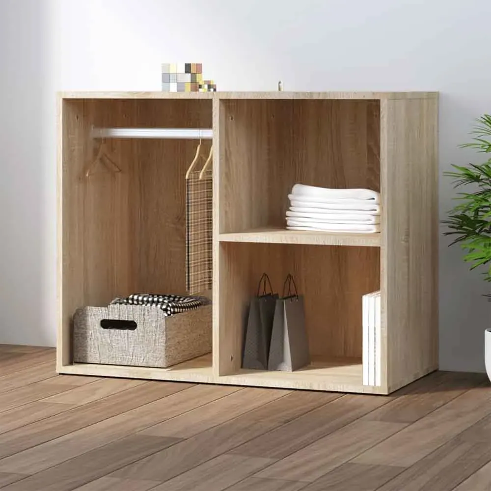 Deion Clothes Storage Unit with Hanging Rod - Sonoma Oak