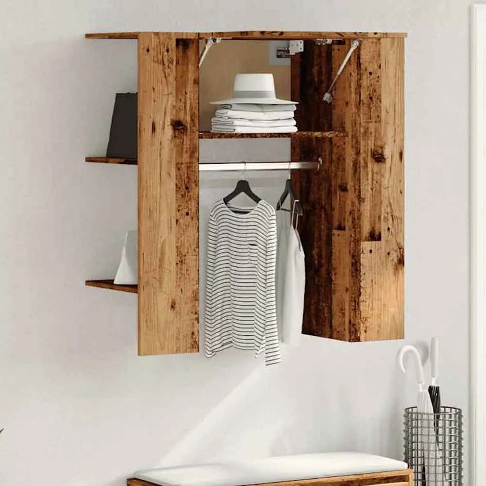 Deion Hallway Storage Cabinet - Old Wood, Engineered Wood product