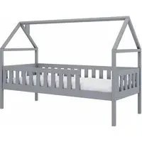 Dekalb Day Bed with Bonnell Mattress - Grey, Pine Wood