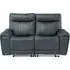 Deland 2-Seater Electric Recliner Sofa - Blue, Faux Leather