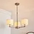 Deland 3 Lights Pendant Light - White, Bronze