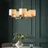 Deland 5-Light Pendant Ceiling Light - Matt Nickel, Silk