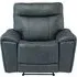 Deland Electric Recliner Armchair - Blue, Faux Leather