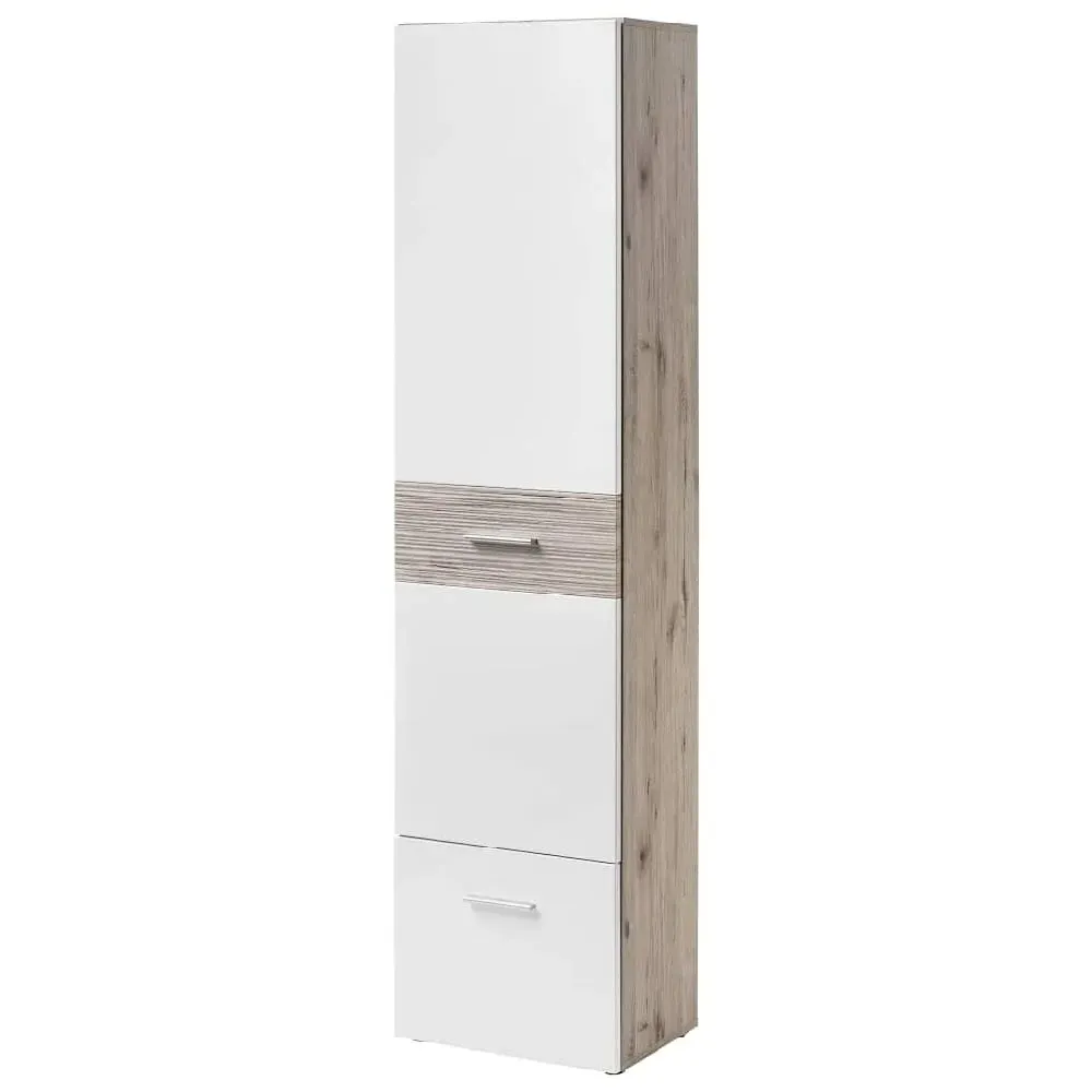 Deland Hallway Cabinet with 2 Doors - White, Oak
