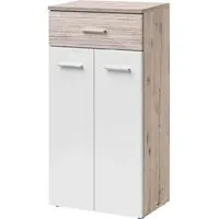 Deland Hallway Storage Cabinet with 2 Doors - White, Oak