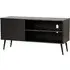 Deland Large TV Stand with Storage - Black, MDF