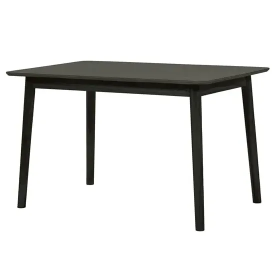 Deland Rectangular Dining Table - Black, MDF