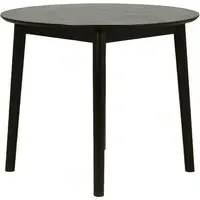 Deland Round Dining Table - Black, MDF