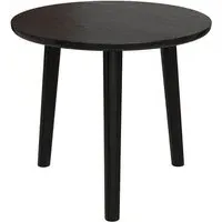 Deland Round Lamp Table - Black, MDF