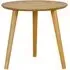 Deland Round Lamp Table - Natural Oak, MDF