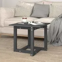 Delaney Square Coffee Table - Grey, Pine Wood