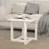 Delaney Square Coffee Table - White, Pine Wood