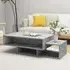 Delano Coffee Table with 3 Shelves - Concrete Effect