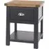 Delavan Bedside Cabinet with 1 Drawer - Oak, Black