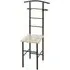 Delft Valet Stand with Seat - Black, Wood