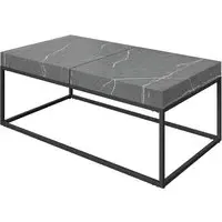 Delmar Coffee Table - Grey Marble Effect, MDF