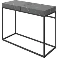 Delmar Console Table - Grey Marble Effect, MDF