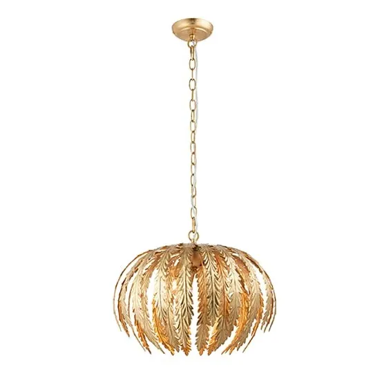 Delphine 3 Lights Ceiling Pendant Light - Gold image