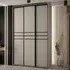 Delta 3-Door Wooden Wardrobe with Sliding Doors - Cashmere