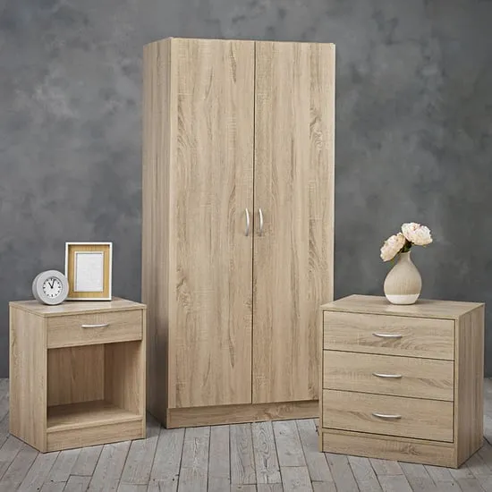 Deltas Wooden Bedroom Furniture Set - Oak image