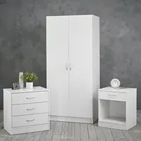 Deltas Wooden Bedroom Furniture Set - White