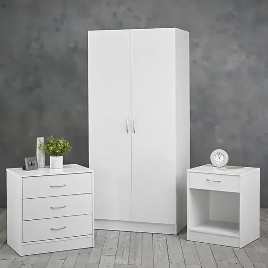 Deltas Wooden Bedroom Furniture Set - White