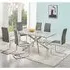 Deltino 6-Seater Dining Set with Symphony Chairs - Marble Effect