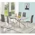 Deltino Dining Set with 6 Symphony Chairs - Diva Marble Effect