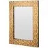 Demast Damask Pattern Wall Mirror - Gold, MDF