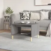 Demia Coffee Table with Undershelf - Grey, Engineered Wood