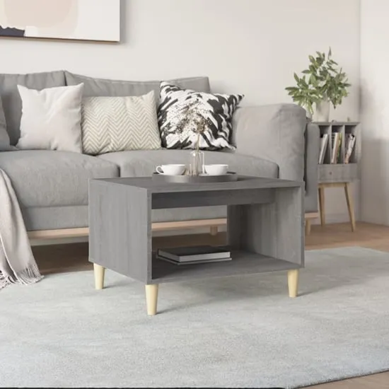 Demia Coffee Table with Undershelf - Grey, Engineered Wood
