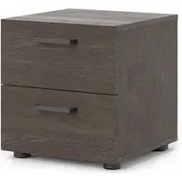 Denton 2-Drawer Bedside Cabinet - Dark Oak