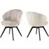 Denver Dining Chairs with Swivel - Beige, Fabric