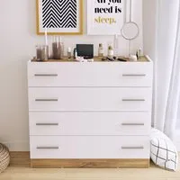 Deptford 4 Drawer Chest - Matt White