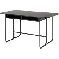 Deridder Extendable Dining Table - Black, Wood
