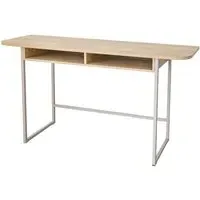 Deridder Rectangular Console Table with Storage - Oak, Ash