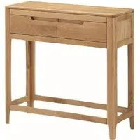 Derry Console Table with 2 Drawers - Oak